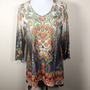 Boho/Skull Tunic NWT